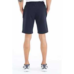 Short en coton bleu marine pour homme Ryan, coupe standard avec poches, modèle 81239 - Product Image 3