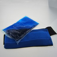 Attelle de soutien du genou avec enveloppe de gel pour thérapie chaude/froide, protection articulaire, soulagement de la douleur, en PVC, pour usage domestique, congelable et micro-ondable