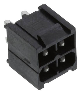 Conector Rectangular IPBT-102-H1-T-D-K, Conector de Cabeza con Orificio Pasante, 4 Posiciones, 0.165" (4.20mm) - Product Image 1
