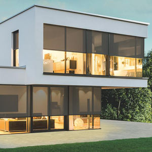 Stores à enroulement motorisés extérieurs sur mesure avec fermeture éclair, résistants au vent et à l'eau, en aluminium, avec système Zip Track et tissu anti-UV - Product Image 6