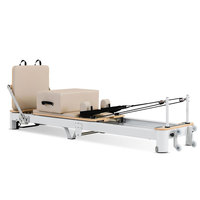 Mesin Reformer Pilates Aluminium Lipat yang Dapat Disesuaikan - Kelas Profesional untuk Penggunaan di Rumah dan Studio, Garansi 3 Tahun