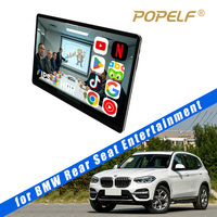 Moniteur d'appuie-tête de voiture 13,3 pouces, écran tactile Full HD 8 cœurs, double WiFi BT, lecteur tablette pour siège arrière, support réglable, compatible TV de voiture pour BMW