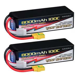 VANT 6S 8000mAh 100C 22.2V UAV 드론 배터리 4S/6S RC Lipo 배터리 항공 사진 드론 농업 드론