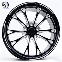 Velg Tempa 5X112 5X130 5x120 5x114.3 6x139.7/5.5/135 mm 15 16 17 18 Inch Hitam Aluminium Alloy Beadlock untuk Mobil Balap Drag