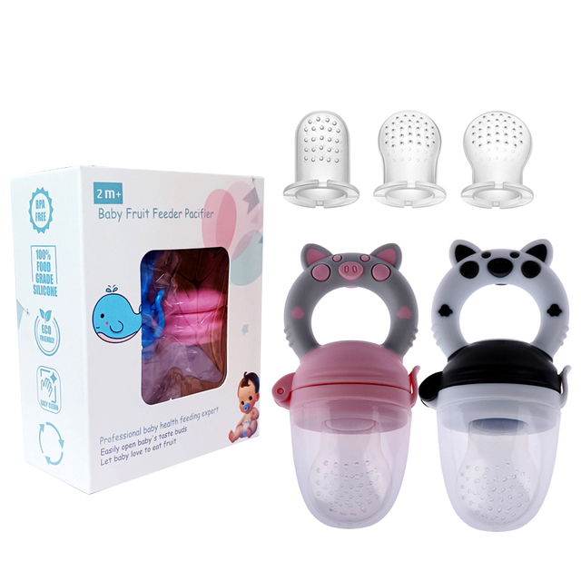 Soft Bpa Free Silicone Baby Fruit Feeder Pacifier Feeding Dummy Teething Vegetable Silicone Baby Nipple Pacifier