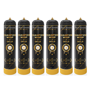 Bouteille de gaz CO2 recyclable en acier au carbone pour crème fouettée Champion - Product Image 2