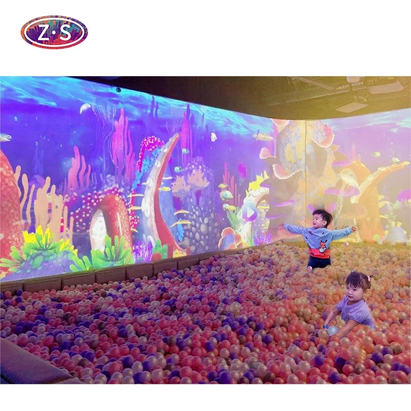 New Scenarios Immersive Ball Smashing Amusement Park Indoor Projector Solution Interactive Smash Wall Game System