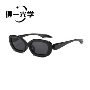 De Yi <b>Optics</b> Oval Sunglasses Black PC Frame UV400 Unisex Fashion Outdoors Cycling <b>Driving</b> - Product Image 1