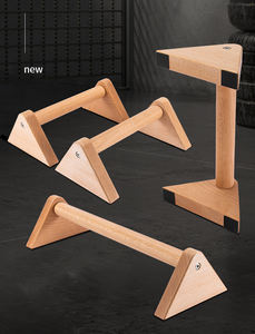 ใหม่แพ็คไม้เนื้อแข็ง 2 ชิ้น Push Up ยืนแถบขนาน Parallettes รองรับการออกกําลังกายเพาะกายและความแข็งแรงของส่วนบนของร่างกาย - Product Image 6
