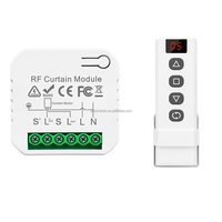 Module d'interrupteur intelligent pour rideaux RF 433 MHz, 5 canaux, télécommande, système de maison intelligente, volets roulants électriques, 10A