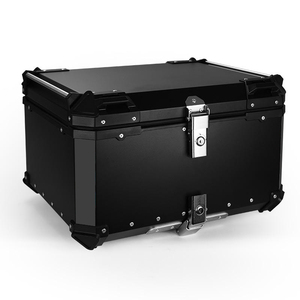 F2-<span class=keywords><strong>moto</strong></span> 65L Coffre arrière de <span class=keywords><strong>moto</strong></span> en métal noir imperméable de haute qualité à dégagement rapide Boîte arrière de <span class=keywords><strong>moto</strong></span> en aluminium <span class=keywords><strong>Top</strong></span> <span class=keywords><strong>case</strong></span> - Product Image 4