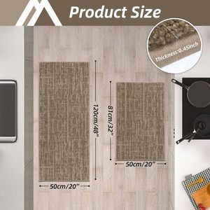 Alfombras <span class=keywords><strong>de</strong></span> Cocina Modernas Acolchadas <span class=keywords><strong>de</strong></span> Polipropileno, Resistentes a la Suciedad, Absorbentes, Lavables a Máquina, Antideslizantes - Product Image 2