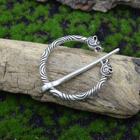 Broche en métal tête de tigre Viking pour femmes et hommes, boucle de cape, accessoires vestimentaires, cadeau