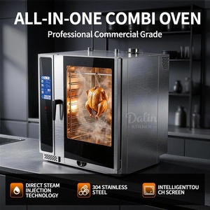 Horno de Convección Eléctrico Comercial, Horno Combinado de 10 Bandejas con Sonda para Carne, Acero Inoxidable 304, para Panadería y <span class=keywords><strong>Restaurante</strong></span>, Gran Venta - Product Image 2