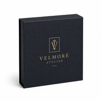 Caja de Regalo Magnética Rígida de Lujo, Empaque de Cartón Premium con Logotipo en Lámina Dorada para Presentación de Marca de Alta Gama