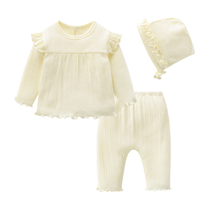 Nuevo Producto Primavera-Verano, Conjunto de 3 Piezas de Ropa para Bebé 100% Algodón, Suave y Elástico, Mameluco para Bebé, Baju para Bebé - Product Image 2