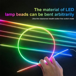 14 in 1 Universal <b>Car</b> Interior <b>Decorative</b> LED Ambient Strip Light Music Multicolor RGB Auto Atmosphere Lighting - Product Image 4