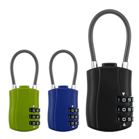 Cadenas de voyage à combinaison étanche en alliage de zinc avec cadran à code pour valise et casier de gym