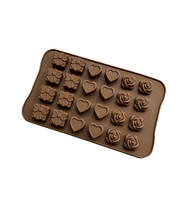 BPA-freie Silikons choko laden form Geometrisches Harz Süßigkeiten & Seifen form Küchen werkzeug Küchen bedarf