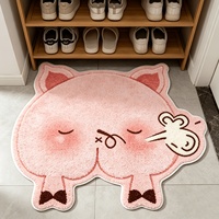 Tapis en fausse fourrure de cachemire imprimé sur mesure, tapis de forme irrégulière, tapis décoratif pour la maison, tapis doux et moelleux, tapis de luxe moderne, tapis rose à motif de papillon