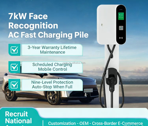 Chargeur de véhicule électrique 7 kW à poser au sol avec interface GB/T20234, station de recharge domestique AC220V 32A Noir/Gris - Product Image 6