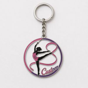 Porte-clés personnalisés en gros de haute qualité, souvenirs sportifs de gymnastique rythmique, pour les amateurs de gymnastique - Product Image 3