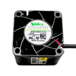 Ventilador Nidec de CC de 40x40x28mm de alta calidad, ventilador axial de flujo UTRA de 12V y 18000rpm de corriente continua de RPM