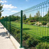 Clôture en panneaux soudés 3D durables, clôture en métal galvanisé à chaud avec revêtement en PVC, longue durée de vie