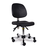 Chaise ergonomique ESD avec structure en acier industriel et fonction réglable pour équipement de protection individuelle, chaise de sécurité
