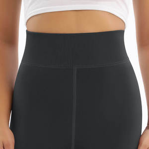 Leggings Invernali da Donna Taglie Forti, Neri, Elasticizzati, Traspiranti, in Pile, Spessi e Caldi - Product Image 5