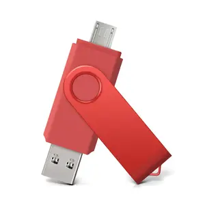 Zsuit pen drives usb, venda quente, otg, usb, 4g, 16gb, 32gb, otg + usb2.0, pendrive giratório usb personalizado para smartphone/pc