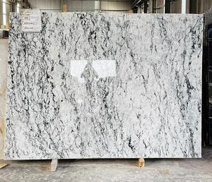 Dalle de pierre naturelle blanche d'Alaska de luxe avec un design moderne, texture blanche pure, durable pour les dessus de table et comptoirs d'hôtel, revêtements de sol - Product Image 2