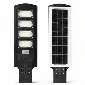 200W jardin lumière solaire capteur de coucher de soleil télécommande lumière solaire lampe de jardin extérieur pour <span class=keywords><strong>Foster</strong></span> LED réverbère ABS - Product Image 1