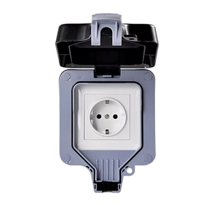 IP66 không thấm nước 16A 250V chuyển đổi ổ cắm hộp EU tiêu chuẩn ABS + PC vật liệu công nghiệp tường mở rộng ổ cắm - Product Image 2