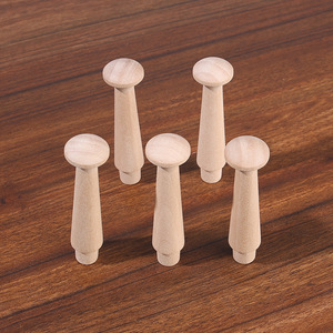 Ganci appendiabiti in legno di noce, faggio e olmo, accessori per pannelli forati, perni rotondi massicci, sfere di legno per divisori, stile moderno minimalista - Product Image 4