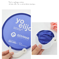 Disque Volant Pliable Imprimé avec Ventilateur de Poche Logo Personnalisé Disque Volant en Nylon Souple Ventilateur Pliant à la Main en Nylon Rond avec Pochette