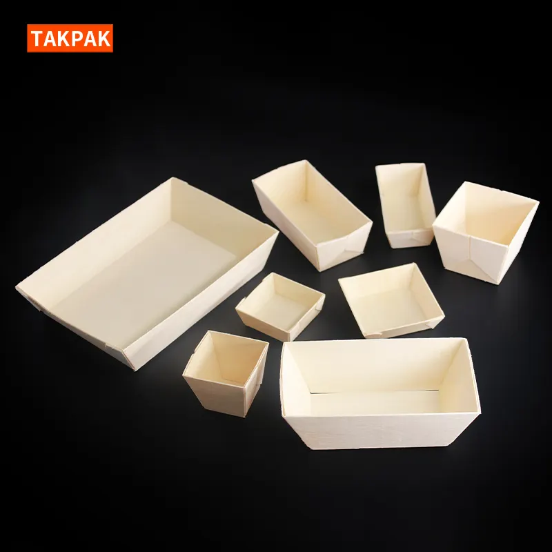 Custom Logo High Quality Disposable Wooden Egg Tart Molds Baking Utensils Cake Tarts Appliances