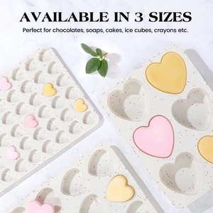 New Ideas Love Shape Food Grade <b>Silicone</b> Cake Mold Easy Demoulding Oven Safe Baking <b>Tool</b> - Product Image 5