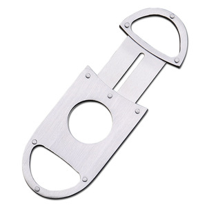 Stainless Steel Cigar Cutter Bar Shape Portable Manual Single Blade Cigar Accessory - Product Image 2