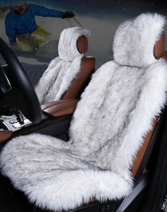 Funda de piel de oveja sintética para asiento de coche, cubierta universal para asientos de invierno, nueva tendencia - Product Image 5