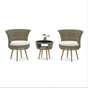 Moderno prezzo di fabbrica All'aperto patio Giardino deck <span class=keywords><strong>balcone</strong></span> terrazza in rattan di vimini <span class=keywords><strong>sedia</strong></span> girevole impermeabile facile <span class=keywords><strong>da</strong></span> pulire - Product Image 1