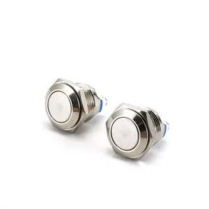 Metal button 19MM self-resetting pushbutton switch