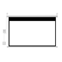 Écran de projection électronique en fibre de verre blanc, en plastique blanc, 16:9 HD 4K, 120 pouces, automatique, mural, pour cinéma maison