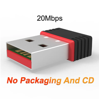 Émetteur récepteur sans fil 150mbps personnalisé Mini carte réseau sans fil Wifi Dongle pour ordinateur portable de bureau