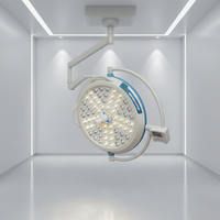 Lampes chirurgicales LED sans ombre portables électriques 4500K 96 CRI, bras réglable, lampe d'opération, éclairage 40000-160000Lux, CE