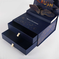 Boîte cadeau en carton recyclable portable, personnalisée haut de gamme, imperméable, écologique, réutilisable, pour emballages alimentaires et chocolats