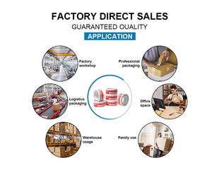 Pistolet à ruban adhésif 6 rouleaux Ruban adhésif brun résistant Fragile Transparent BOPP Simple Sensible à la pression Imperméable Ruban adhésif résistant pour l'emballage - Product Image 4