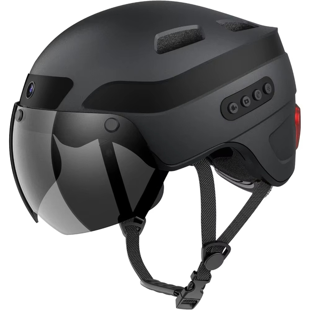Helmets for Men Smart Helmets for Adults with 1080P 60 FPS Sports Camera Dual Antenna Womens Bike Helmet