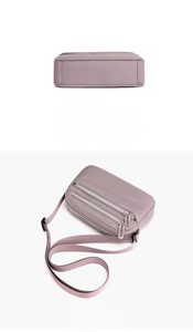 Sac à bandoulière pour femme, petit sac à bandoulière pour téléphone, motif en fil de polyester, imperméable, fermeture éclair, affaires, camping - Product Image 5