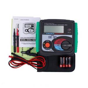 Testeur de résistance d'isolement numérique Kyoritsu modèle 3005A 500V 20M Ohm, test de continuité pour équipements électriques - Product Image 1